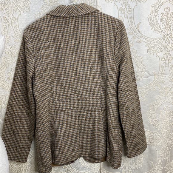 Vintage wool houndstooth jacket - Picture 5 of 5